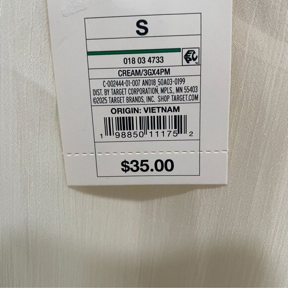 A New Day Cream Maxi Dress Small Romantic Cottagecore Soft Girl Ethereal Cruise - Picture 3 of 12